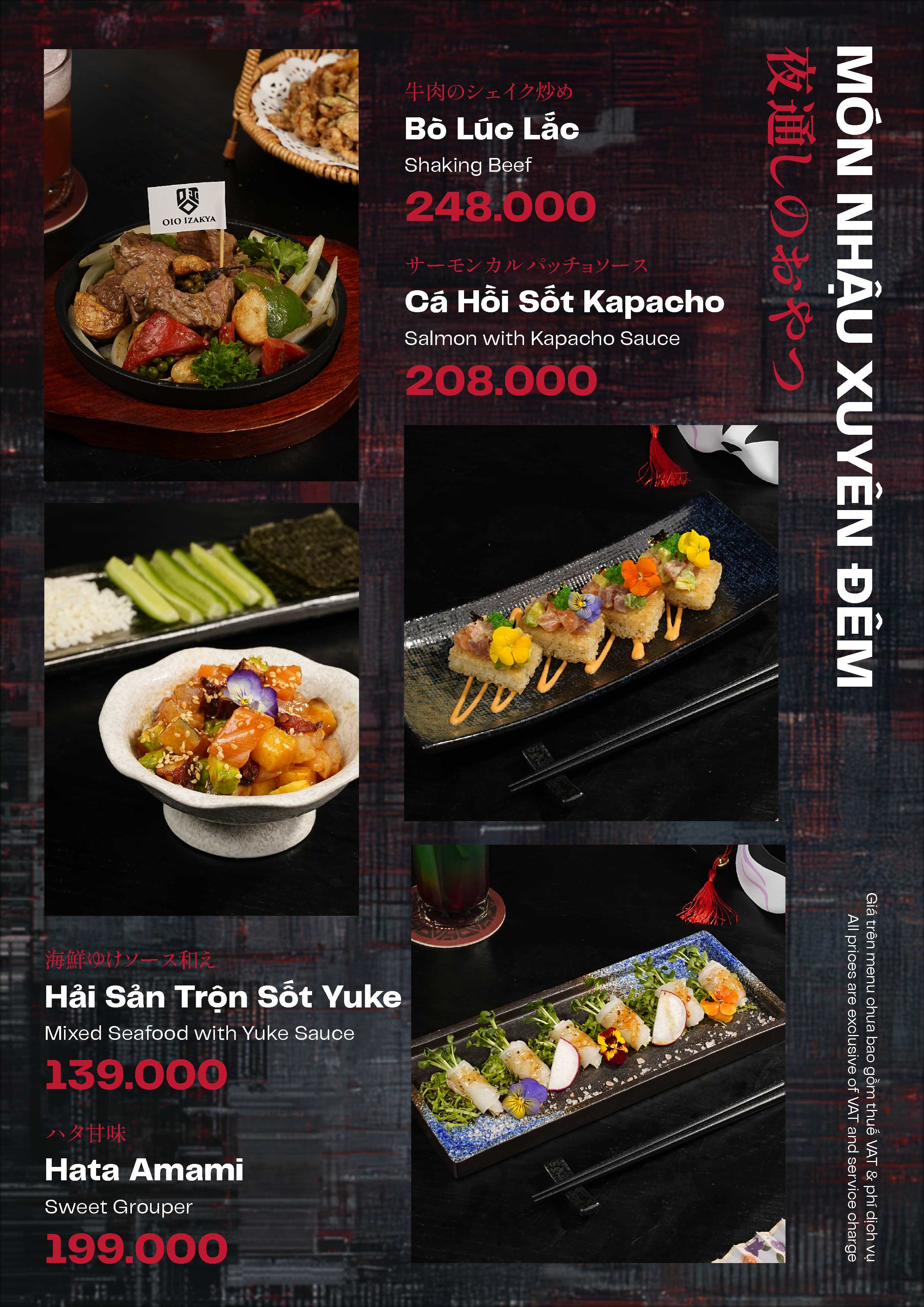 Món Nhậu Xuyên Đêm Menu Part 2